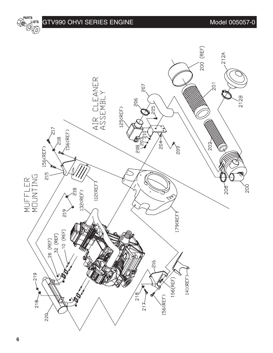 Intake and exhaust | Generac Power Systems GTV990 User Manual | Page 6 / 8