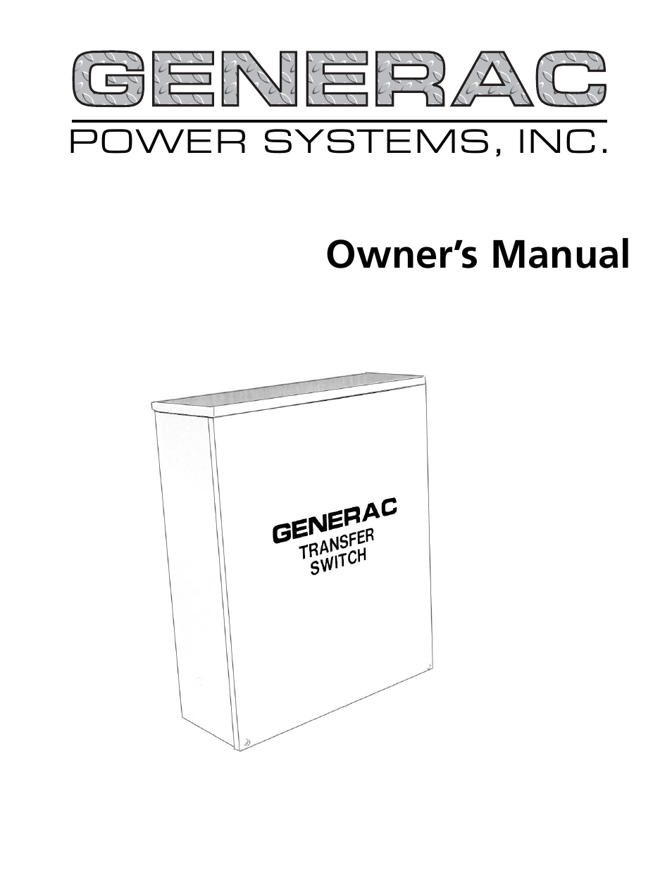 Generac Power Systems 04635-0 User Manual | 16 pages