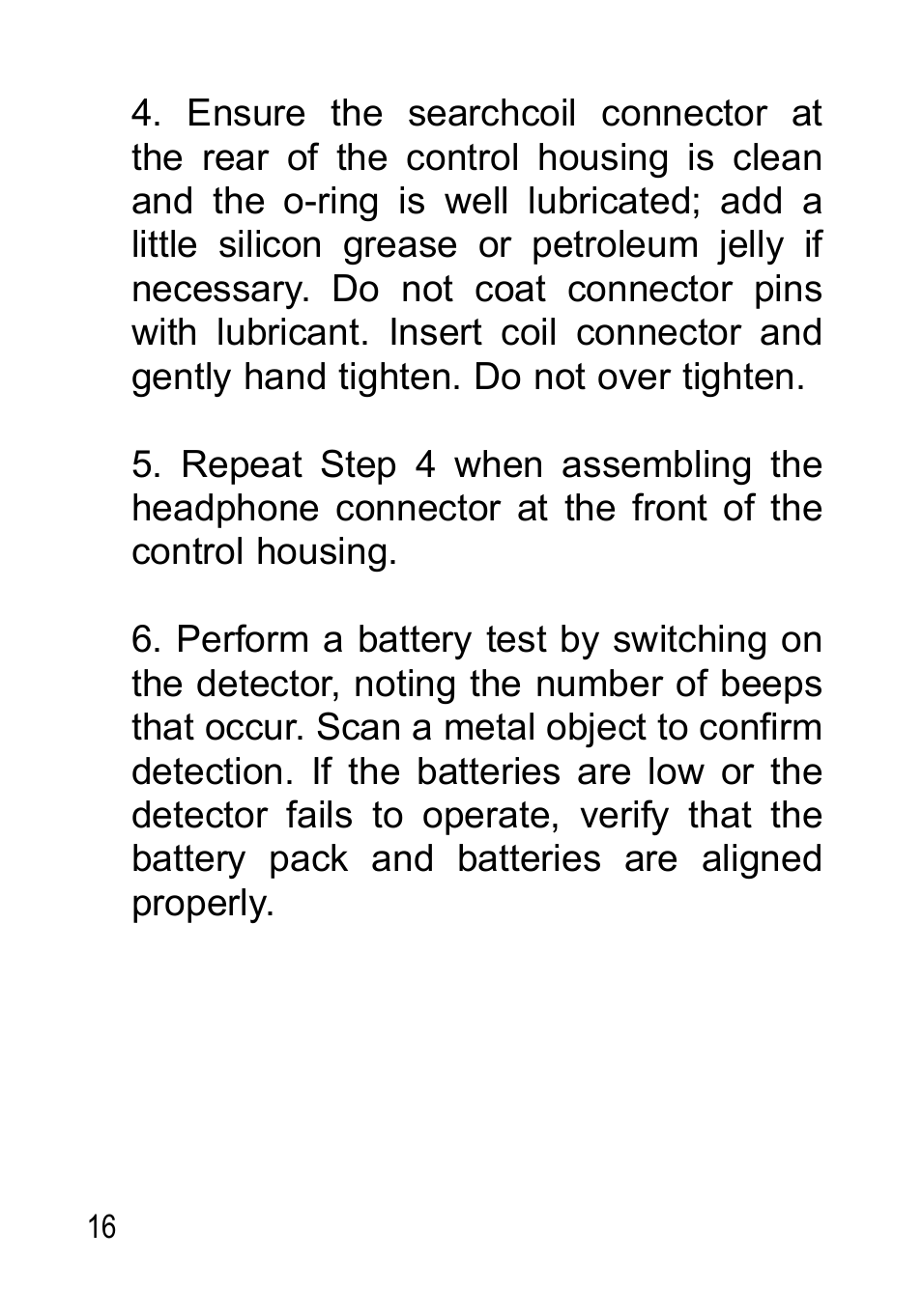 Garrett Metal Detectors Sea Hunter Mark II None User Manual | Page 16 / 44