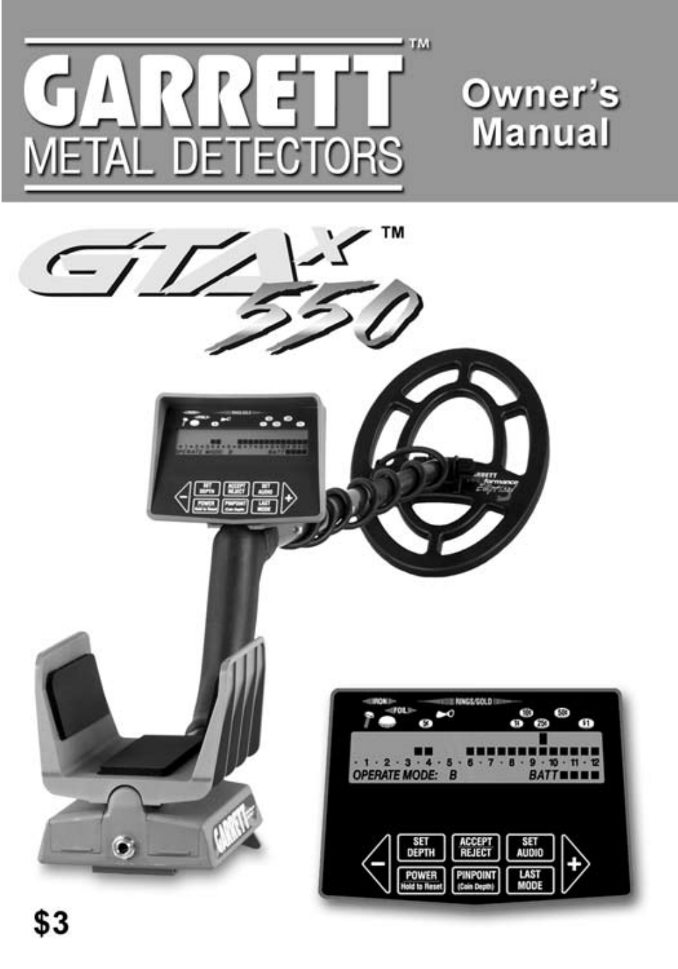 Garrett Metal Detectors Metal Detectors GTAx 550 User Manual | 60 pages