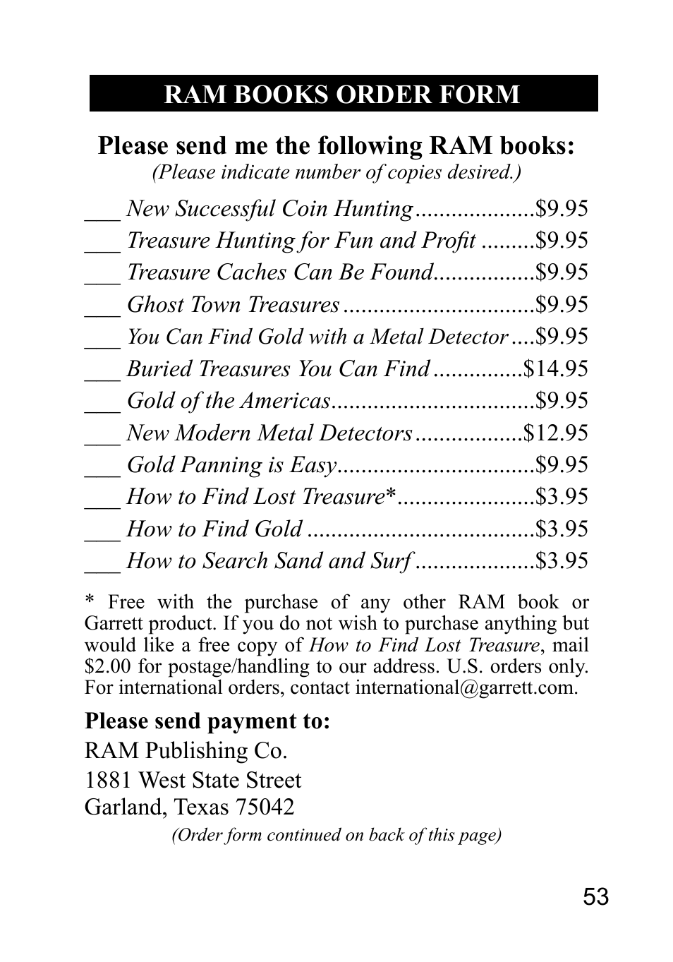 Garrett Metal Detectors Metal Detectors GTAx 550 User Manual | Page 53 / 60