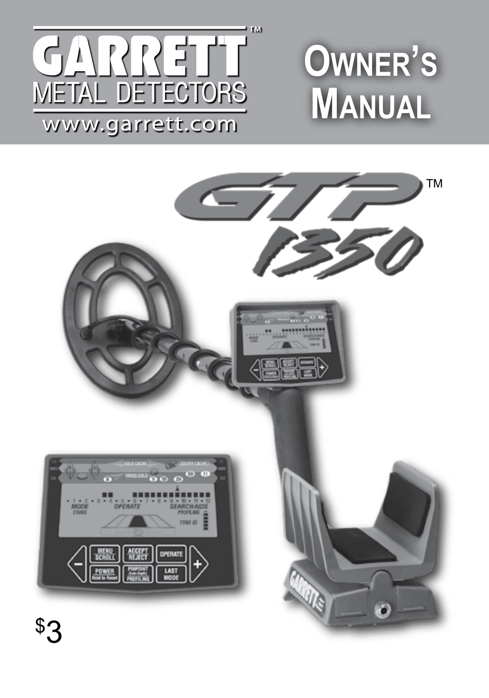 Garrett Metal Detectors Graphic Target Profiling 1350 User Manual | 56 pages