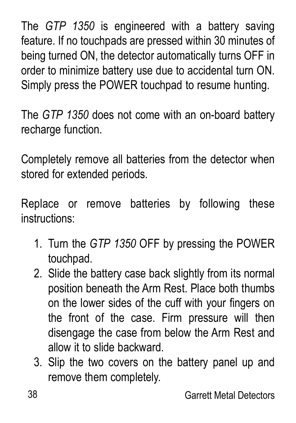 Garrett Metal Detectors Graphic Target Profiling 1350 User Manual | Page 38 / 56