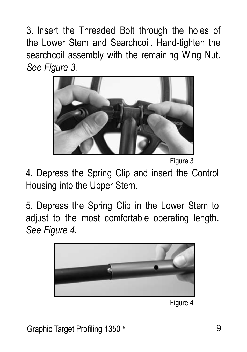 Garrett Metal Detectors Graphic Target Profiling 1350 User Manual | Page 9 / 56