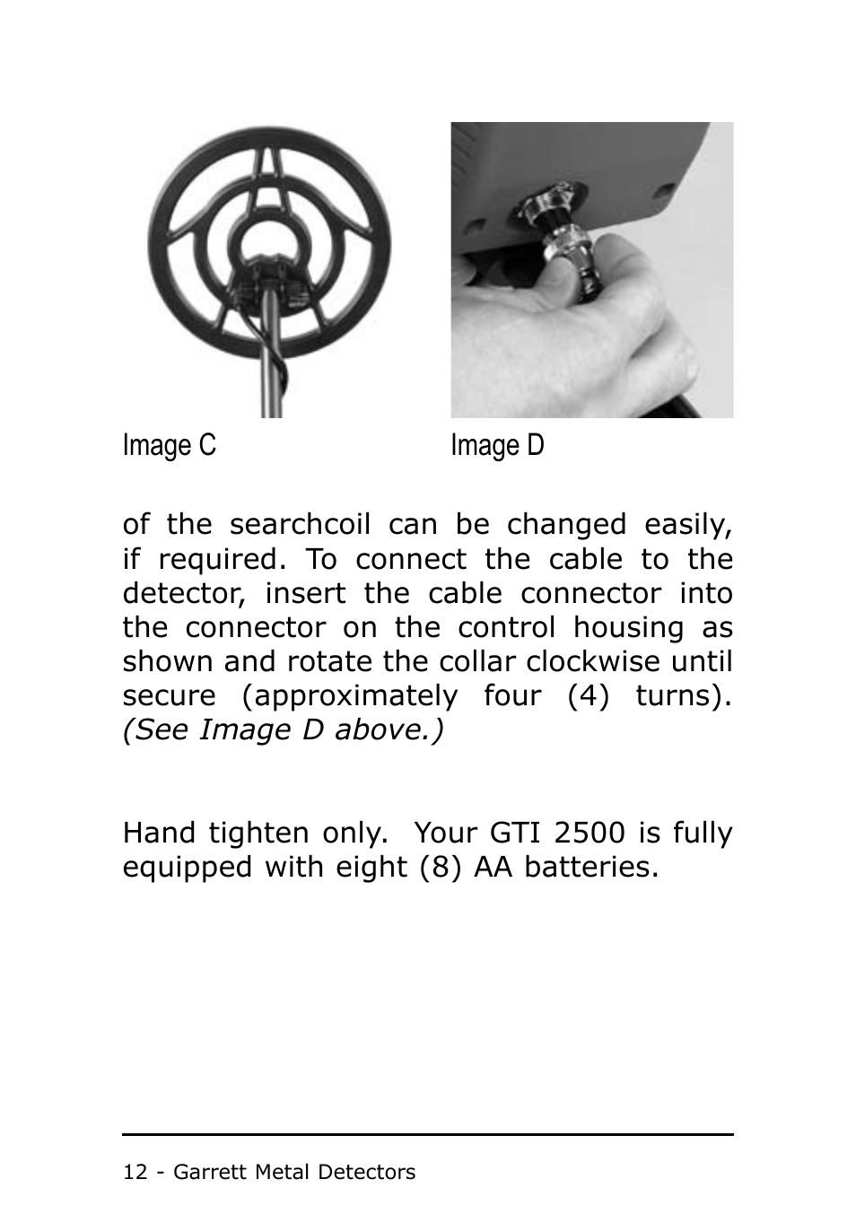 Garrett Metal Detectors Metal Detector GTI 1500 User Manual | Page 12 / 88