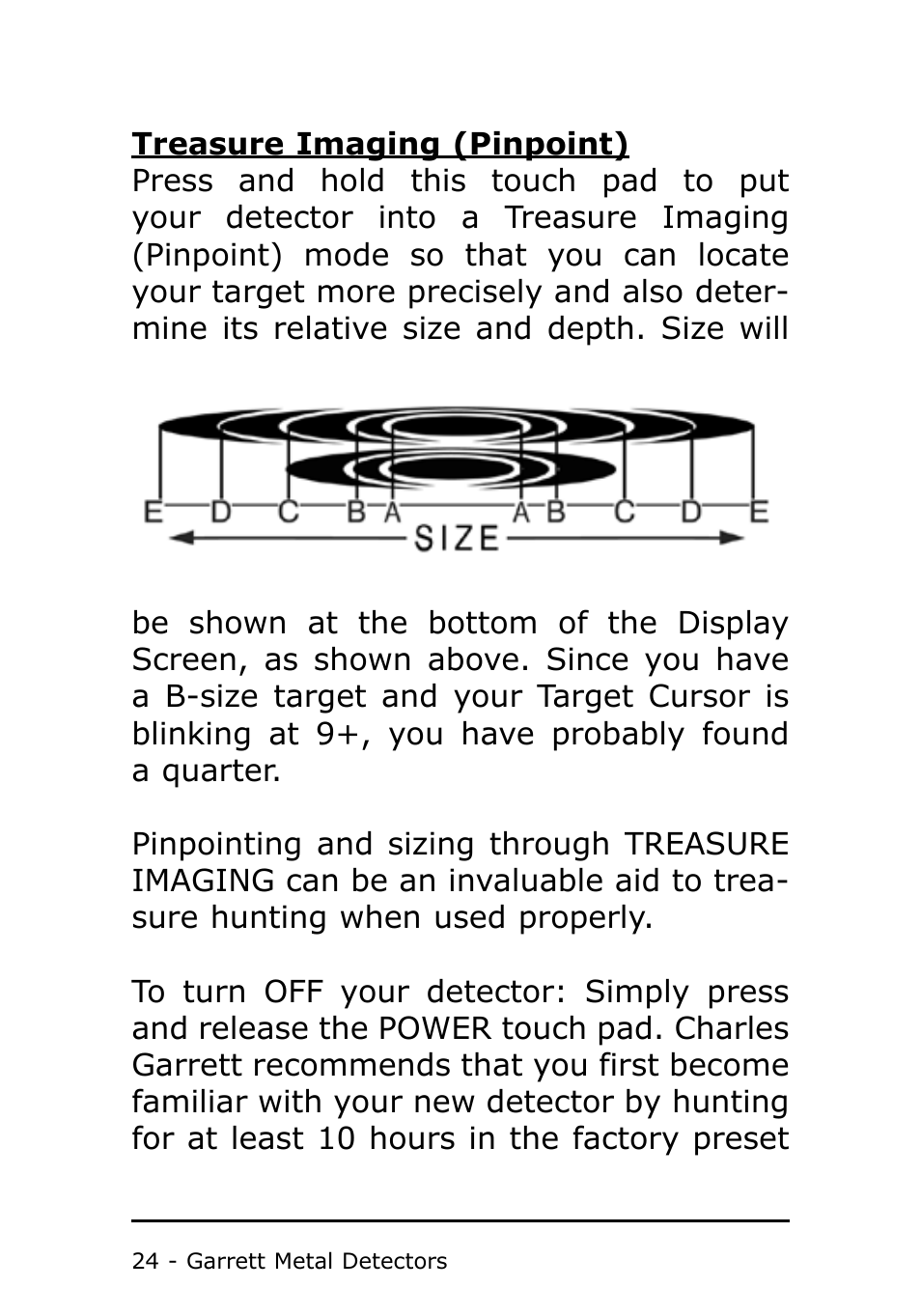 Garrett Metal Detectors Metal Detector GTI 1500 User Manual | Page 24 / 88