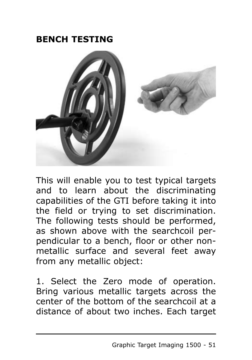 Garrett Metal Detectors Metal Detector GTI 1500 User Manual | Page 51 / 88