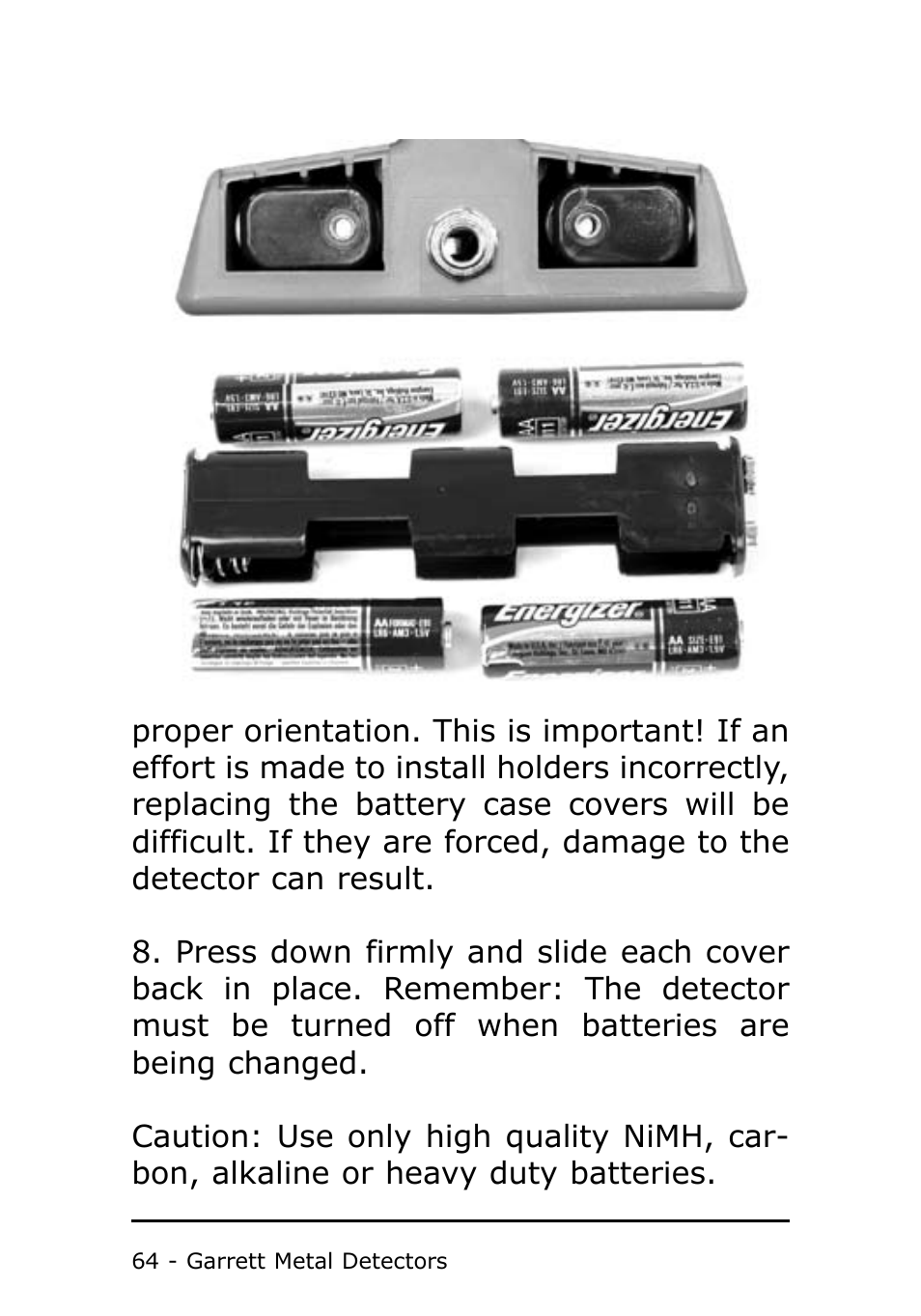 Garrett Metal Detectors Metal Detector GTI 1500 User Manual | Page 64 / 88