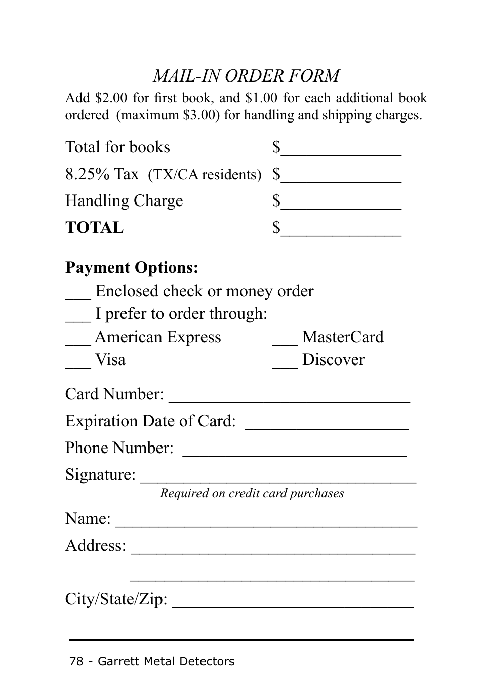 Garrett Metal Detectors Metal Detector GTI 1500 User Manual | Page 78 / 88