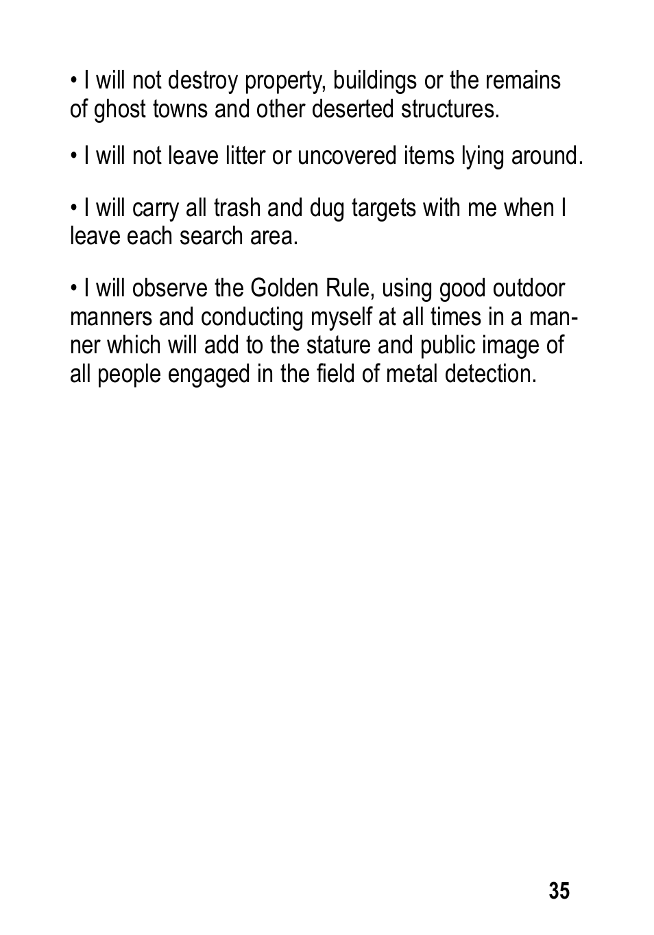 Garrett Metal Detectors Infinium LS User Manual | Page 35 / 40