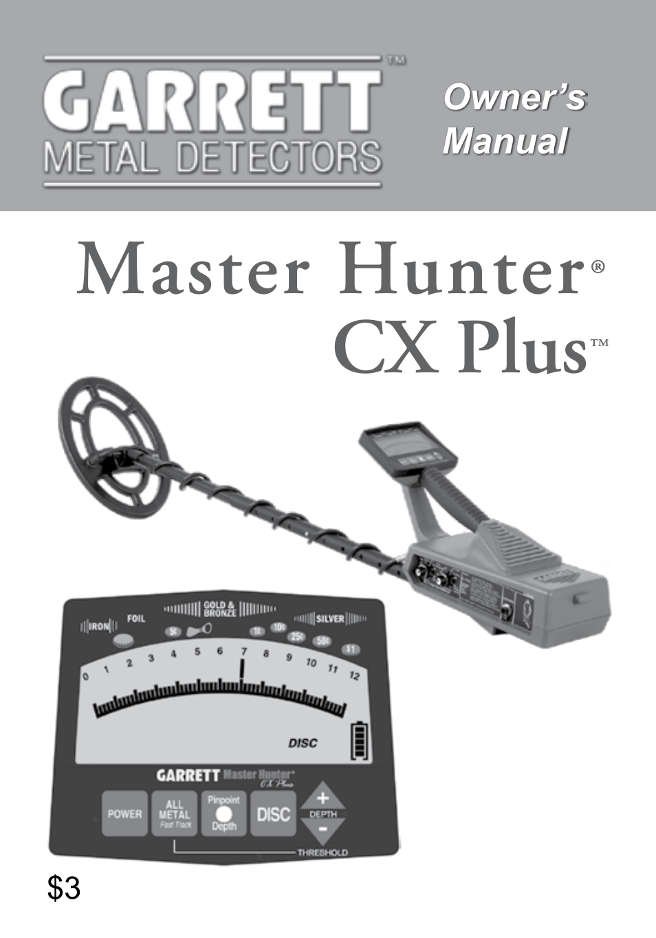 Garrett Metal Detectors Master Hunter CX Plus User Manual | 27 pages