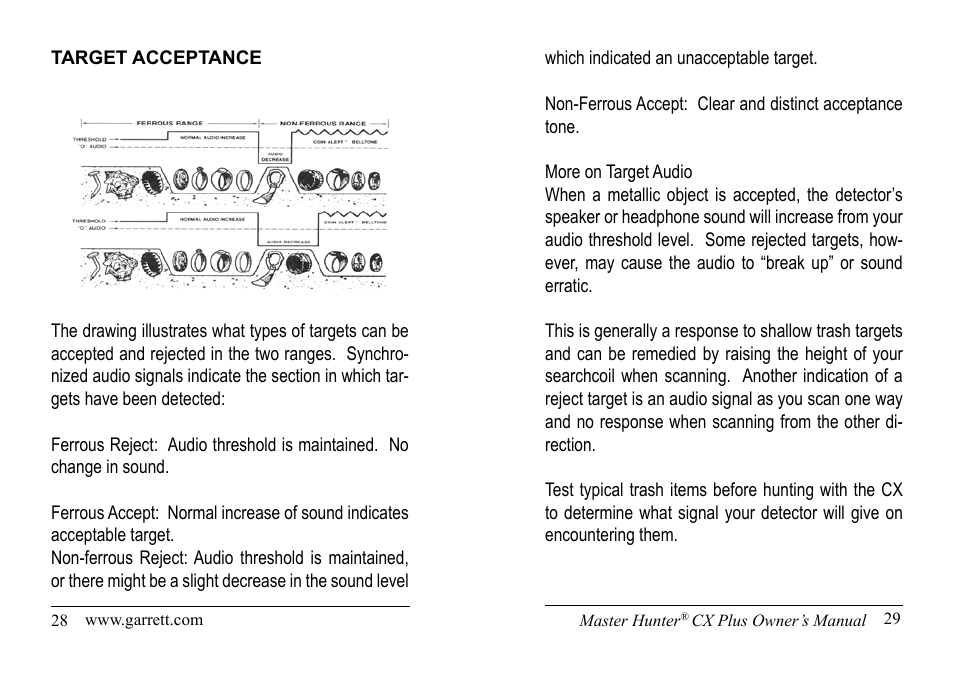 Garrett Metal Detectors Master Hunter CX Plus User Manual | Page 15 / 27