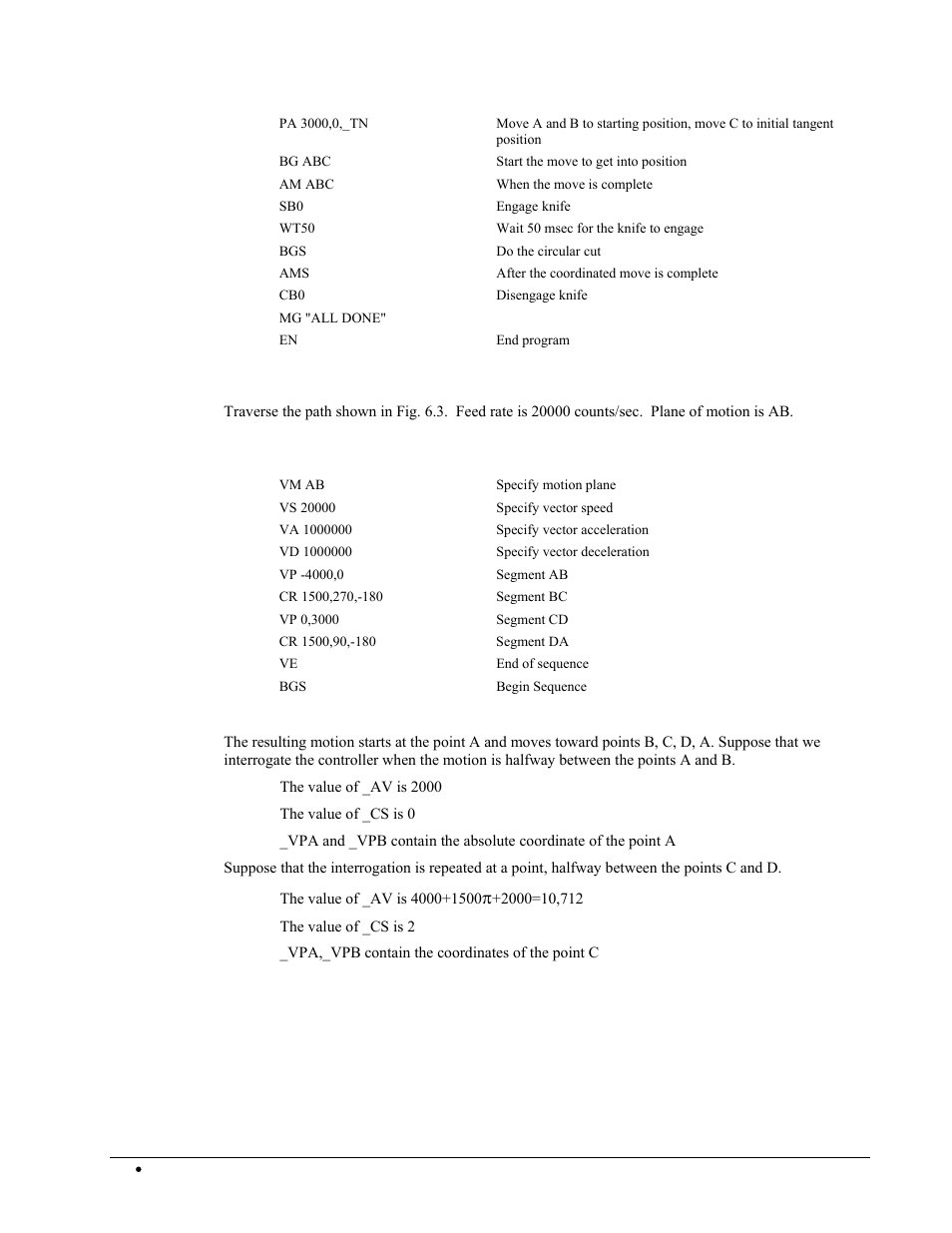 Coordinated motion | Galil DMC-2X00 User Manual | Page 100 / 267