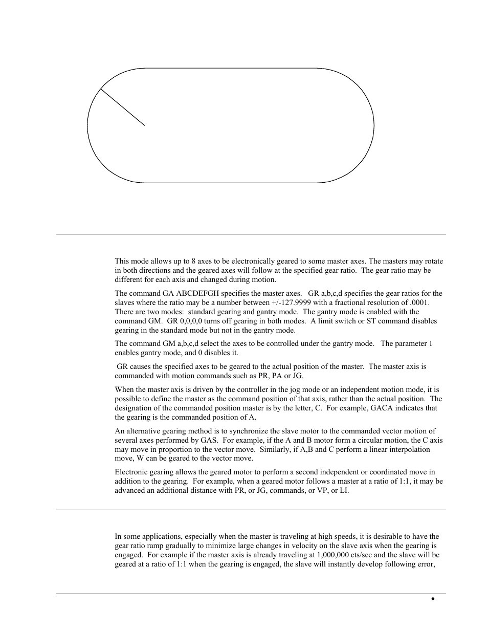 Electronic gearing, Ramped gearing | Galil DMC-2X00 User Manual | Page 101 / 267