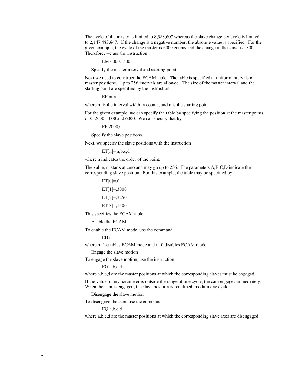 Galil DMC-2X00 User Manual | Page 106 / 267