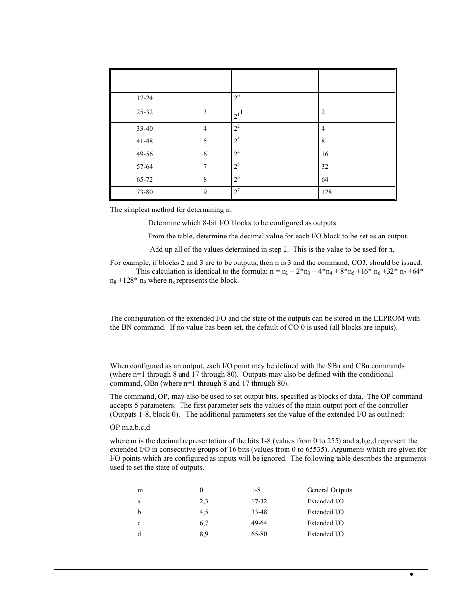 Accessing extended i/o | Galil DMC-2X00 User Manual | Page 173 / 267