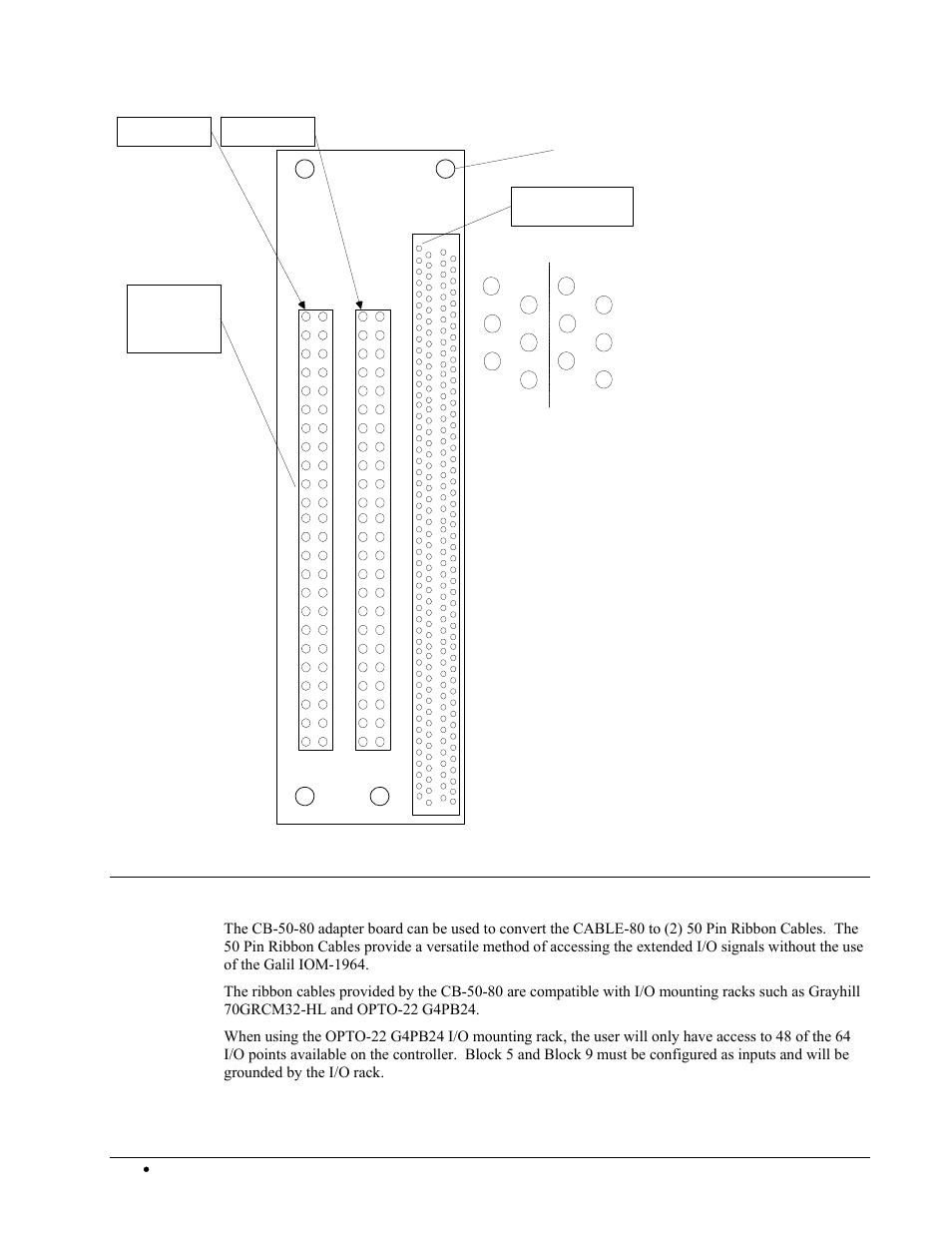 Cb-50-80 adapter board, Figure a-16 | Galil DMC-2X00 User Manual | Page 244 / 267