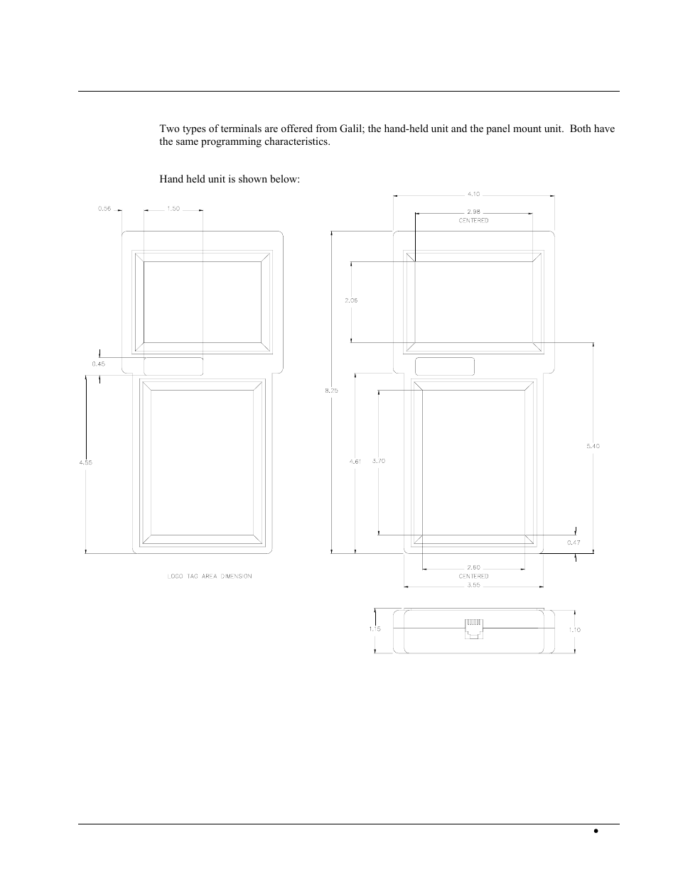 Term 1500 operator terminal, Term-1500 operator terminal | Galil DMC-2X00 User Manual | Page 249 / 267