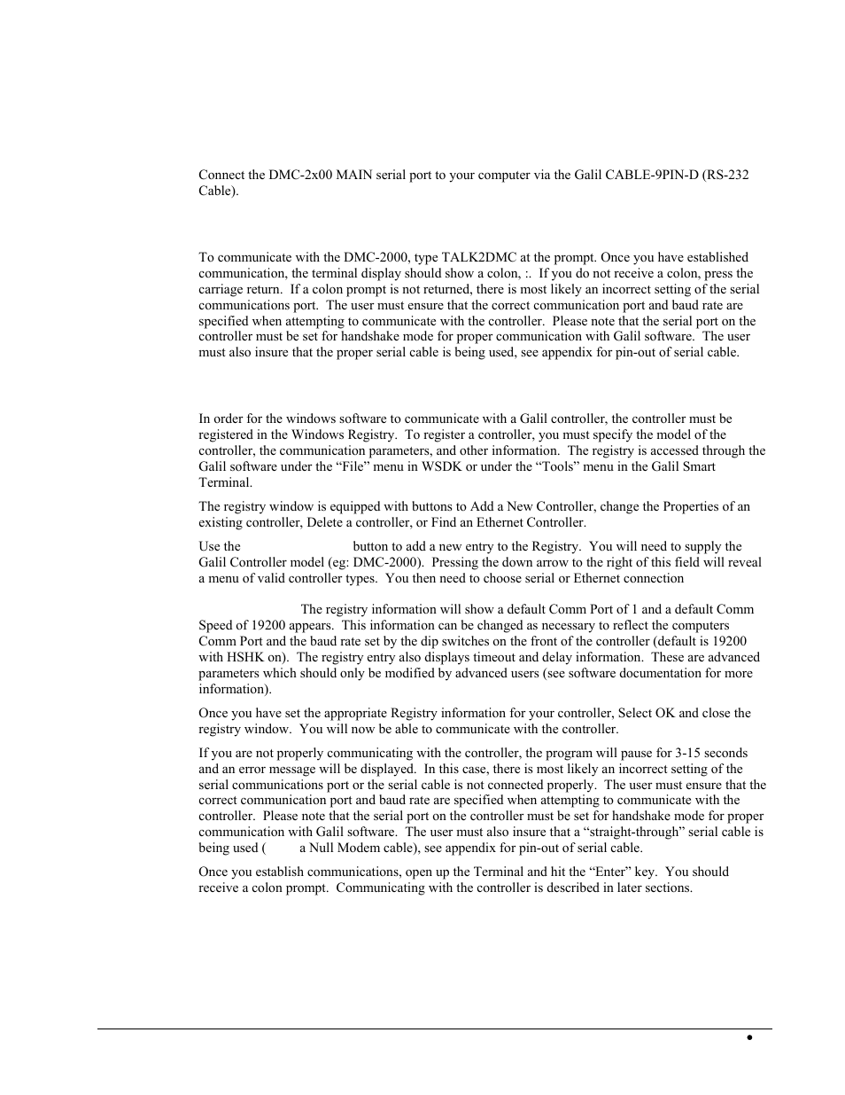 Using galil software for windows | Galil DMC-2X00 User Manual | Page 29 / 267