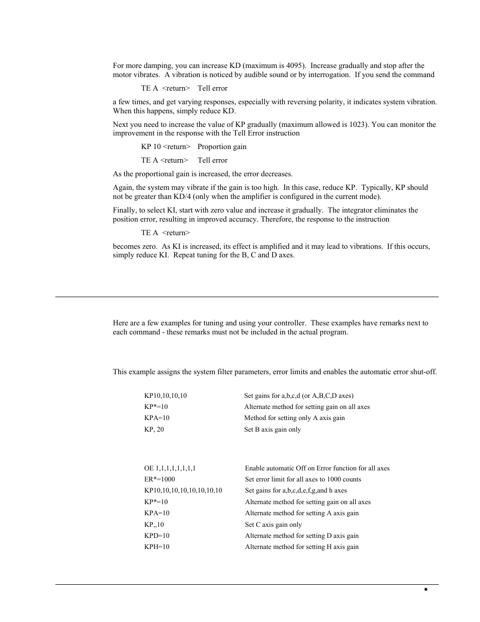 Design examples, System set-up | Galil DMC-2X00 User Manual | Page 41 / 267