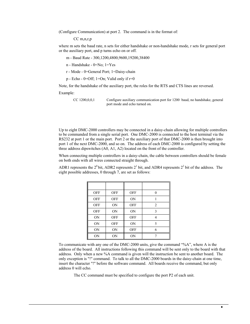 Daisy chaining (dmc-2000 only), Daisy-chaining (dmc-2000 only) | Galil DMC-2X00 User Manual | Page 59 / 267