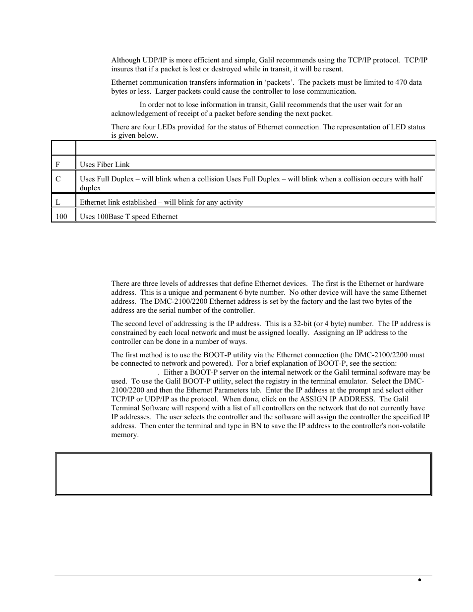 Addressing | Galil DMC-2X00 User Manual | Page 61 / 267