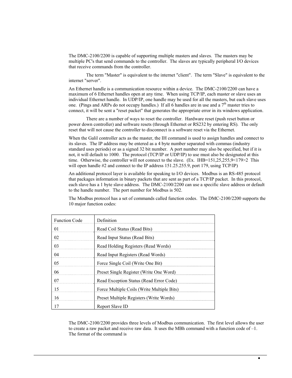 Communicating with multiple devices | Galil DMC-2X00 User Manual | Page 63 / 267