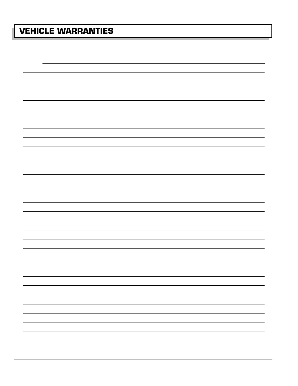 Vehicle warranties | Greenlee 28809-G01 User Manual | Page 50 / 66