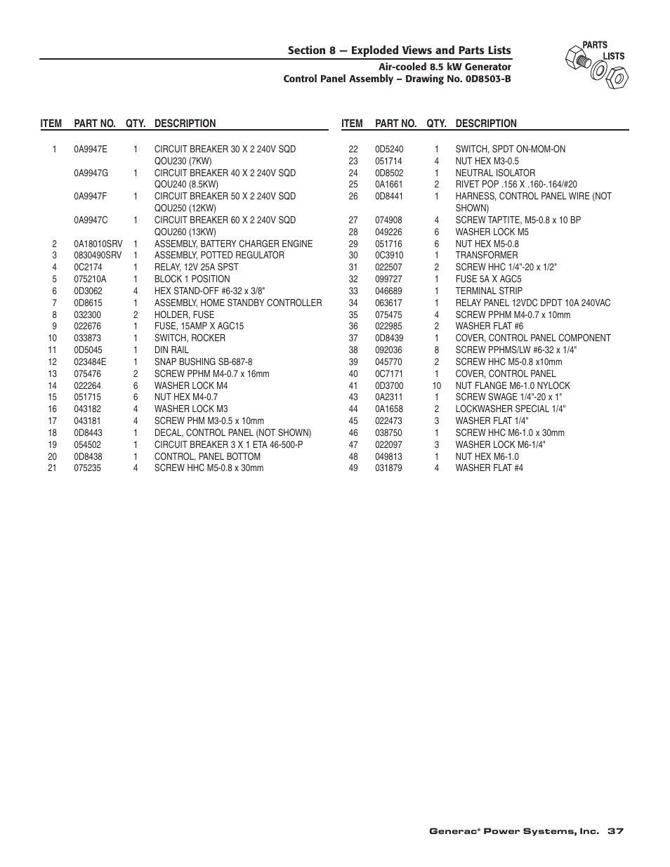 Generac 004692-0 User Manual | Page 39 / 44
