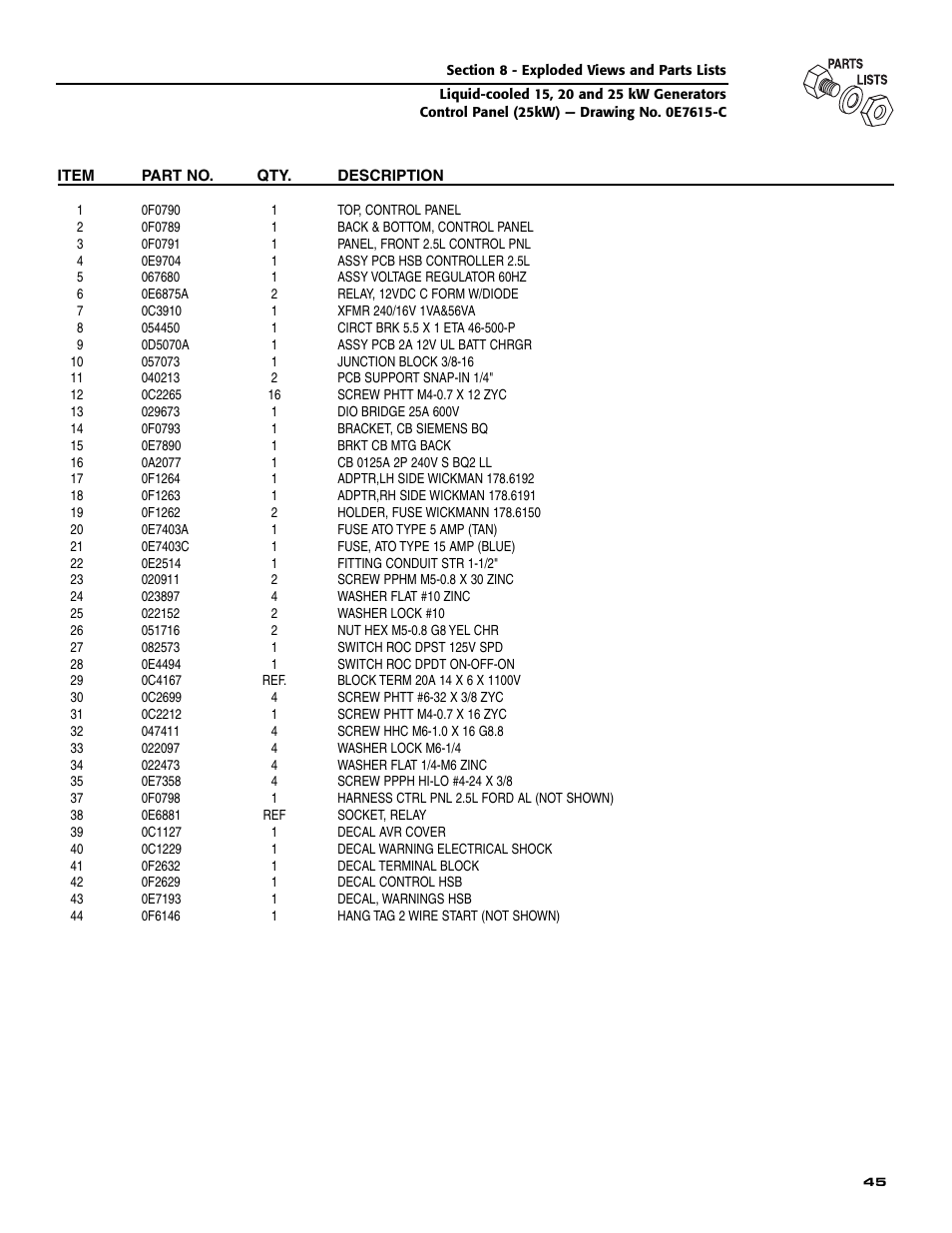 Generac 005030-0 (15kW) User Manual | Page 47 / 60