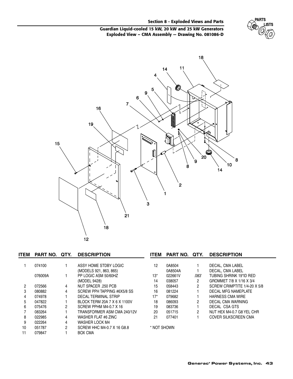 Generac 004188-1 User Manual | Page 45 / 60