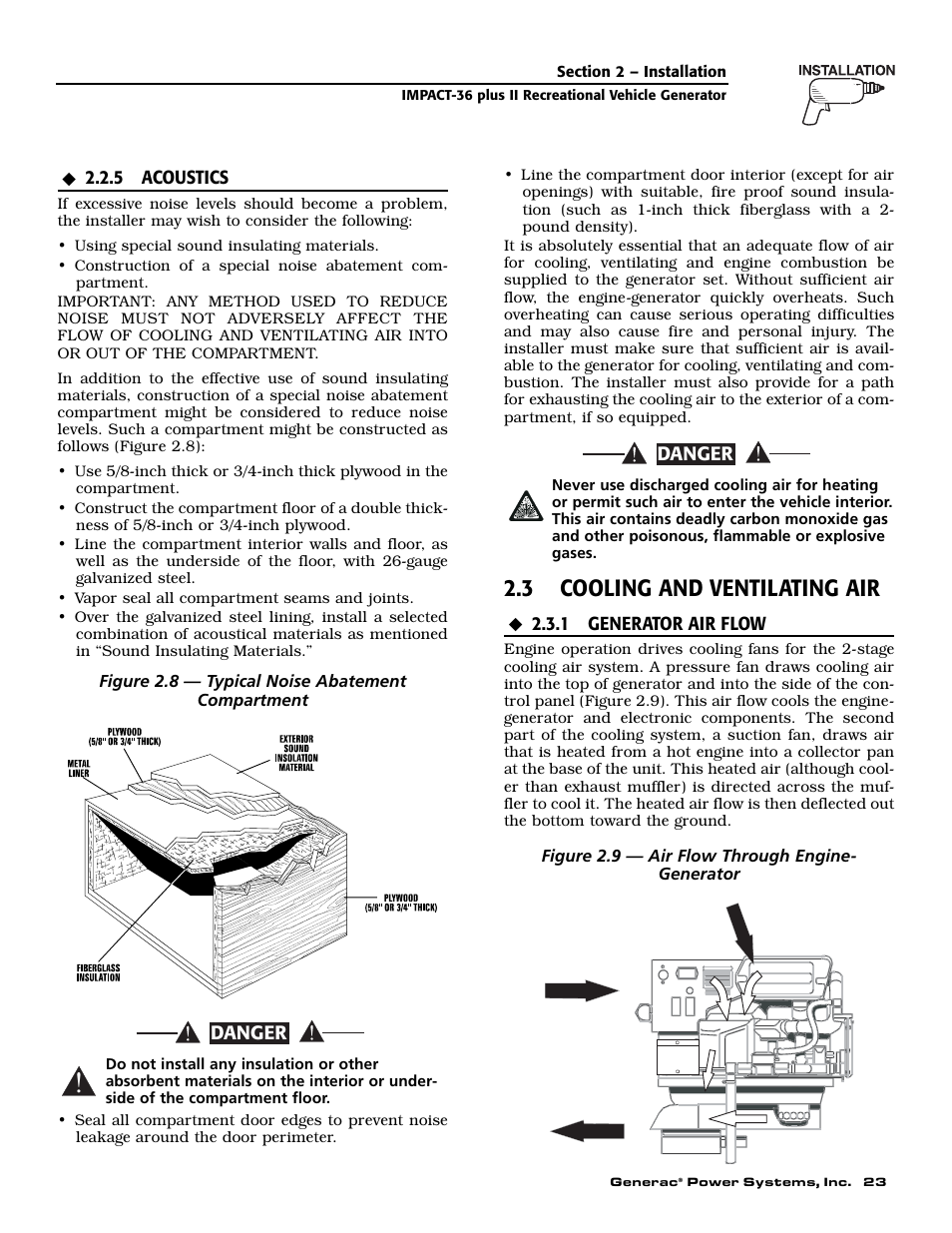 3 cooling and ventilating air | Generac 00941-4 User Manual | Page 25 / 52