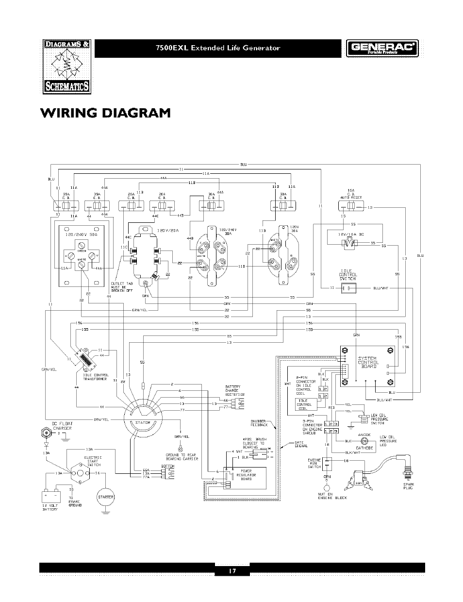 Id=lw^l=l=f±t-y, Wiring diagram | Generac 1019-3 User Manual | Page 17 / 24