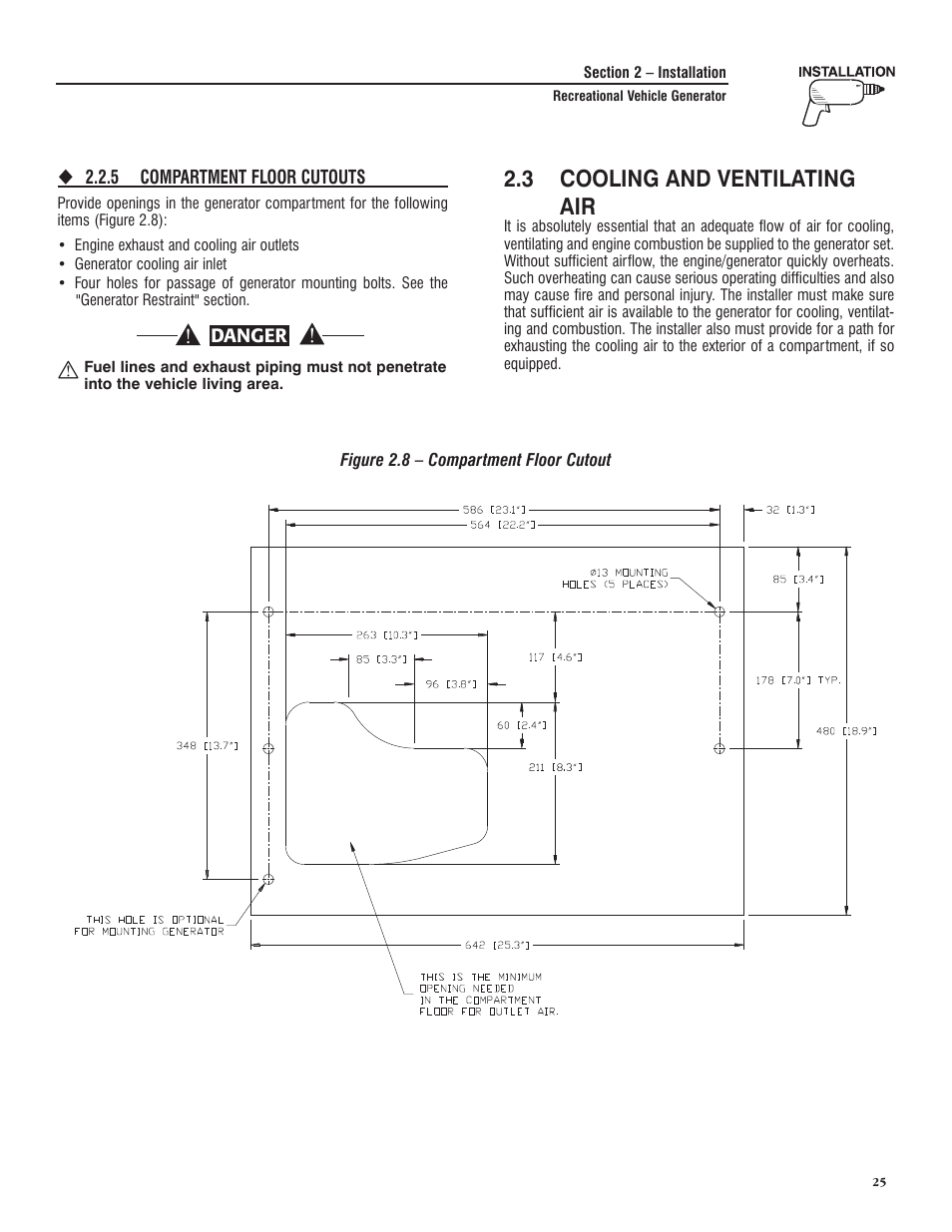3 cooling and ventilating air | Generac PRIMEPACT 50 04164-3 User Manual | Page 27 / 60