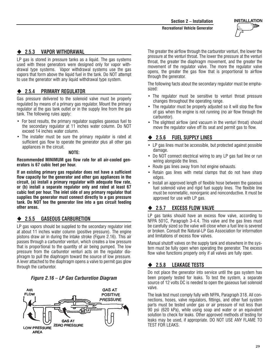 Generac PRIMEPACT 50 04164-3 User Manual | Page 31 / 60