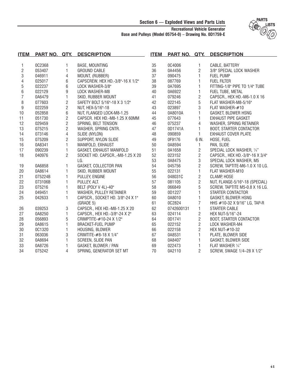 Generac PRIMEPACT 50 04164-3 User Manual | Page 43 / 60