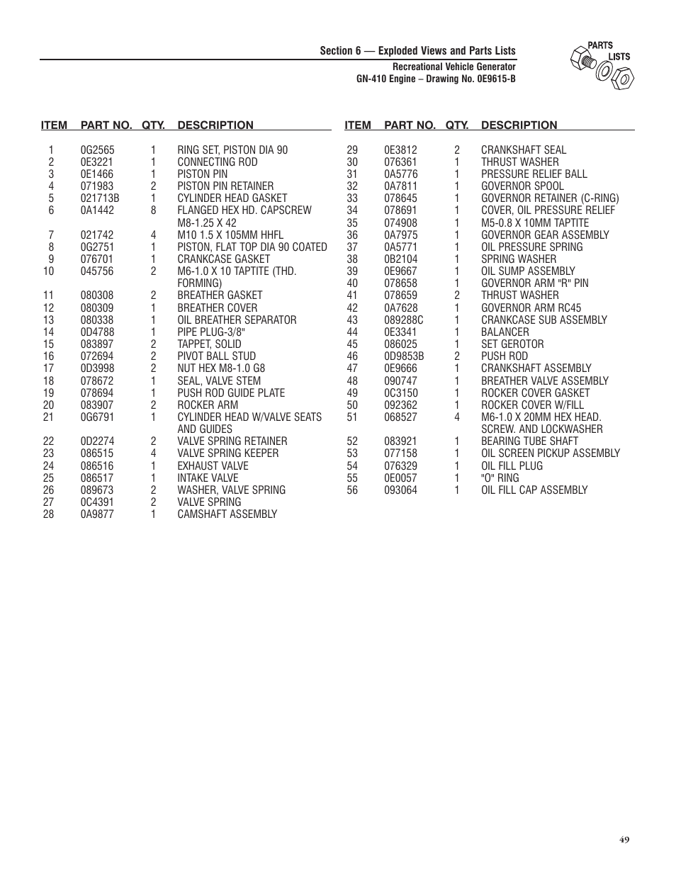 Generac PRIMEPACT 50 04164-3 User Manual | Page 51 / 60