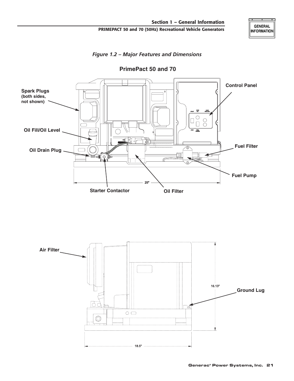 Primepact 50 and 70 | Generac 00784-2 User Manual | Page 23 / 52