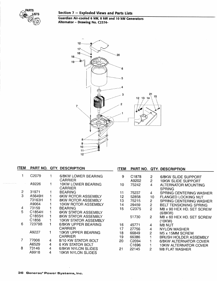 Generac DUARDIAN 04077-2 User Manual | Page 38 / 44