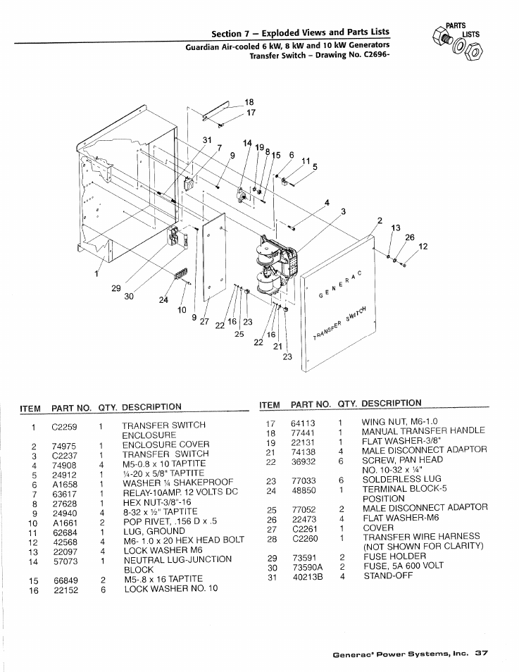 Generac DUARDIAN 04077-2 User Manual | Page 39 / 44