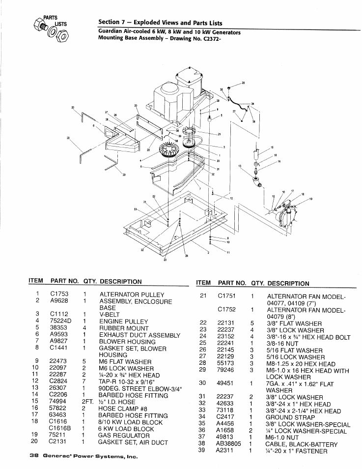 Generac DUARDIAN 04077-2 User Manual | Page 40 / 44