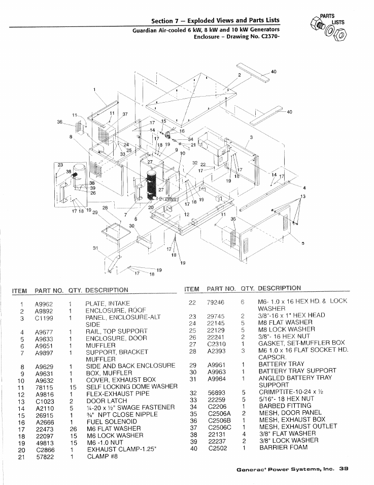Generac DUARDIAN 04077-2 User Manual | Page 41 / 44