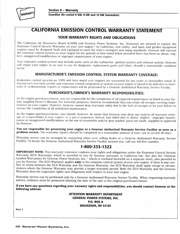 Generac DUARDIAN 04077-2 User Manual | Page 42 / 44