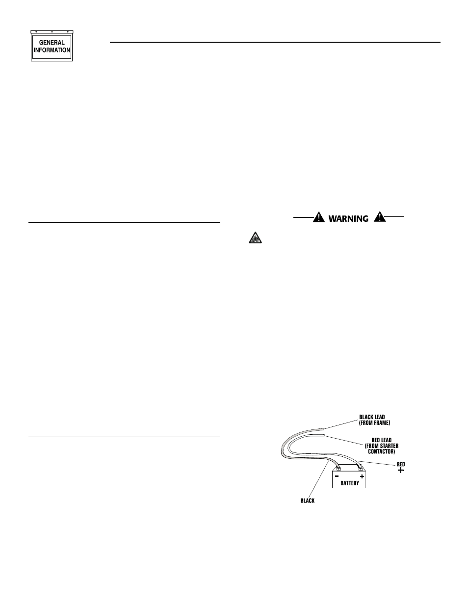 9 location, 10 battery installation | Generac 04389-0 User Manual | Page 10 / 60