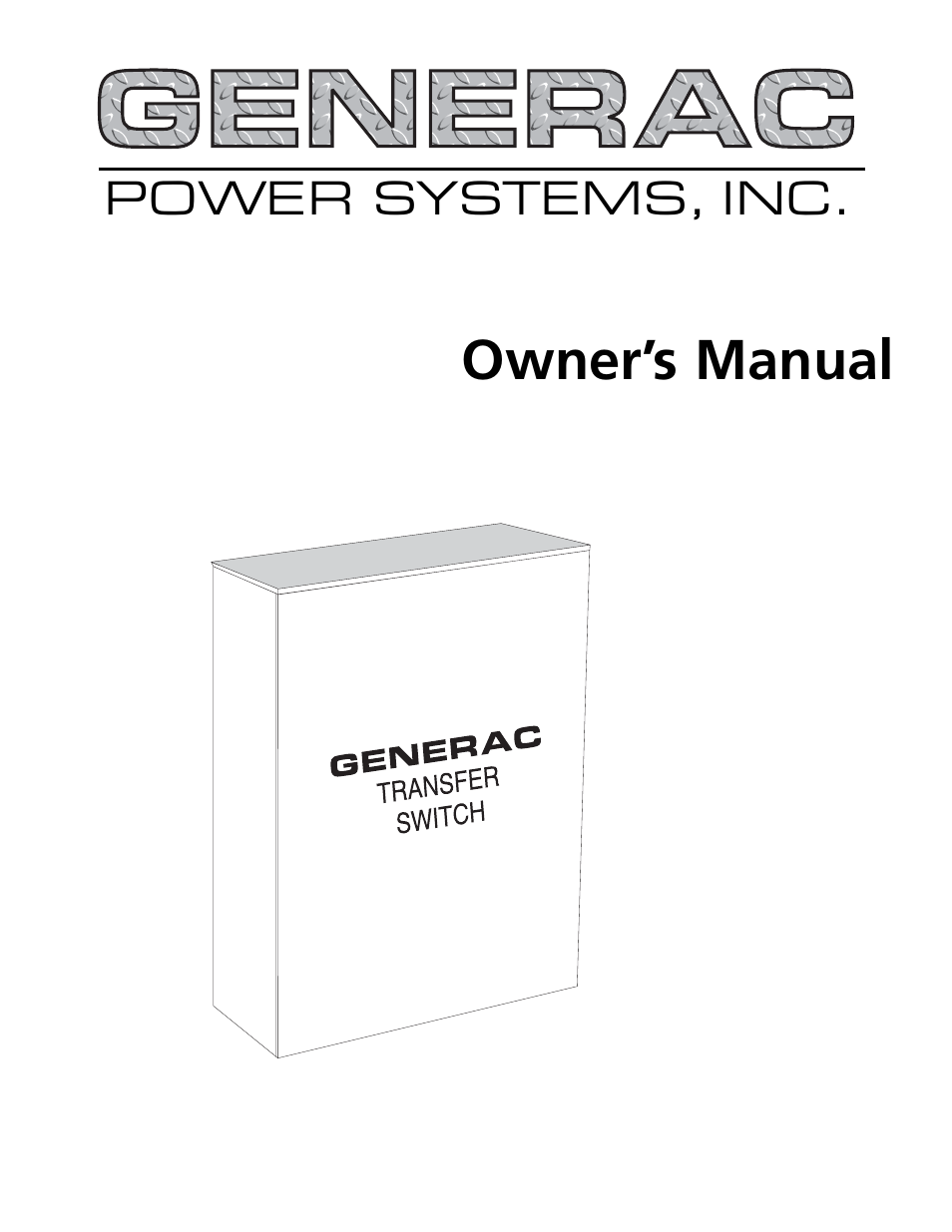 Generac 004678-2 User Manual | 20 pages