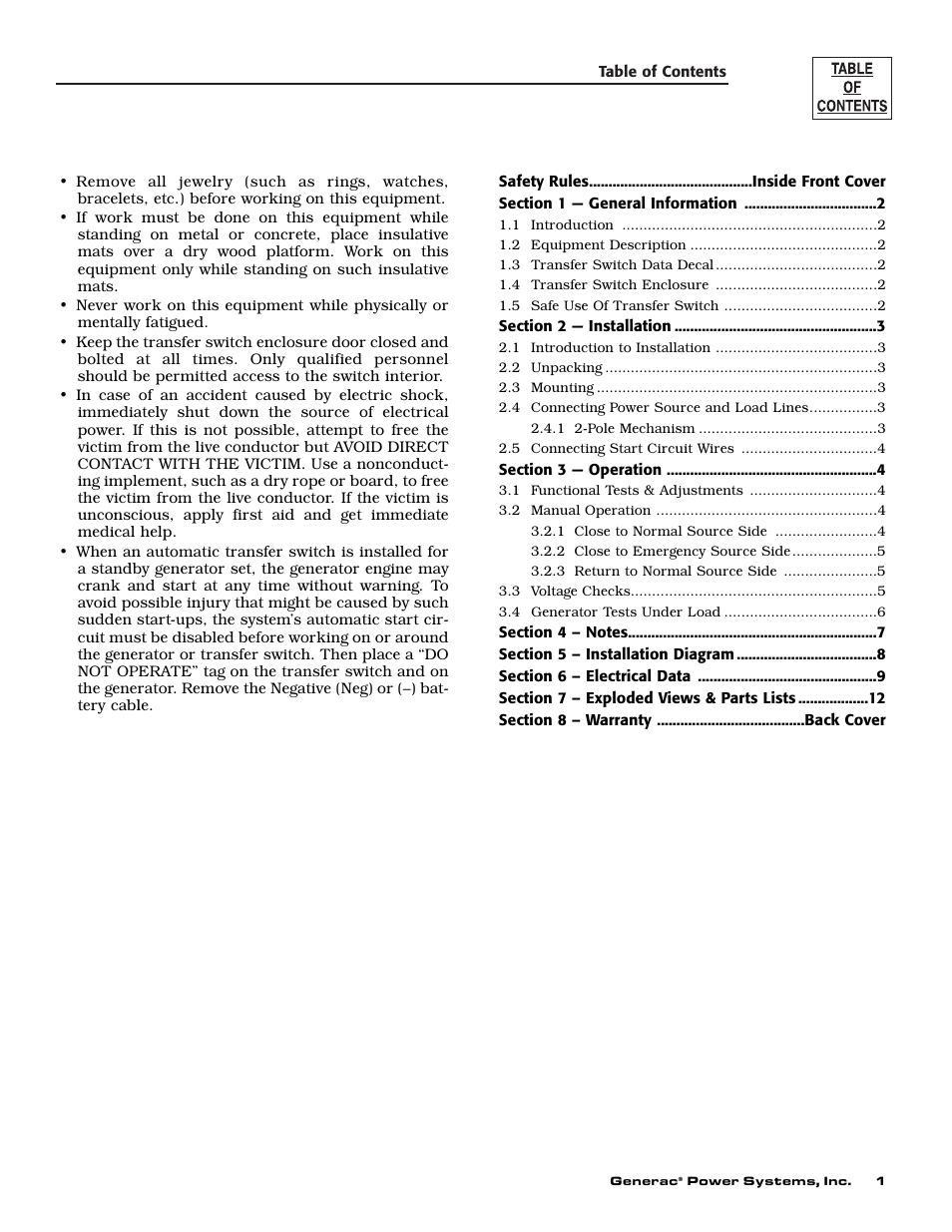 Generac 004678-2 User Manual | Page 3 / 20