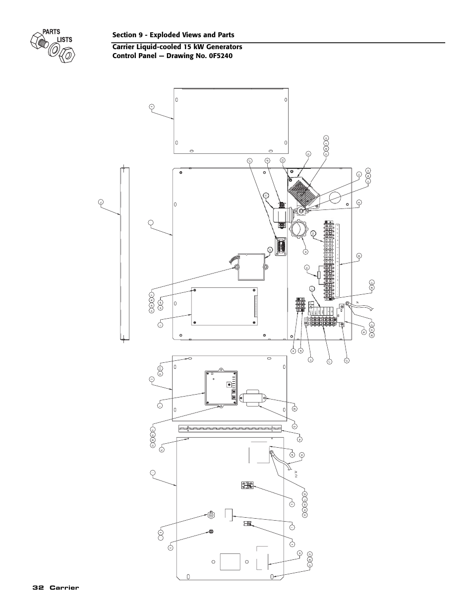 P/ n 0e 1, 32 carrier | Generac ASPAS1CCL015 User Manual | Page 34 / 48