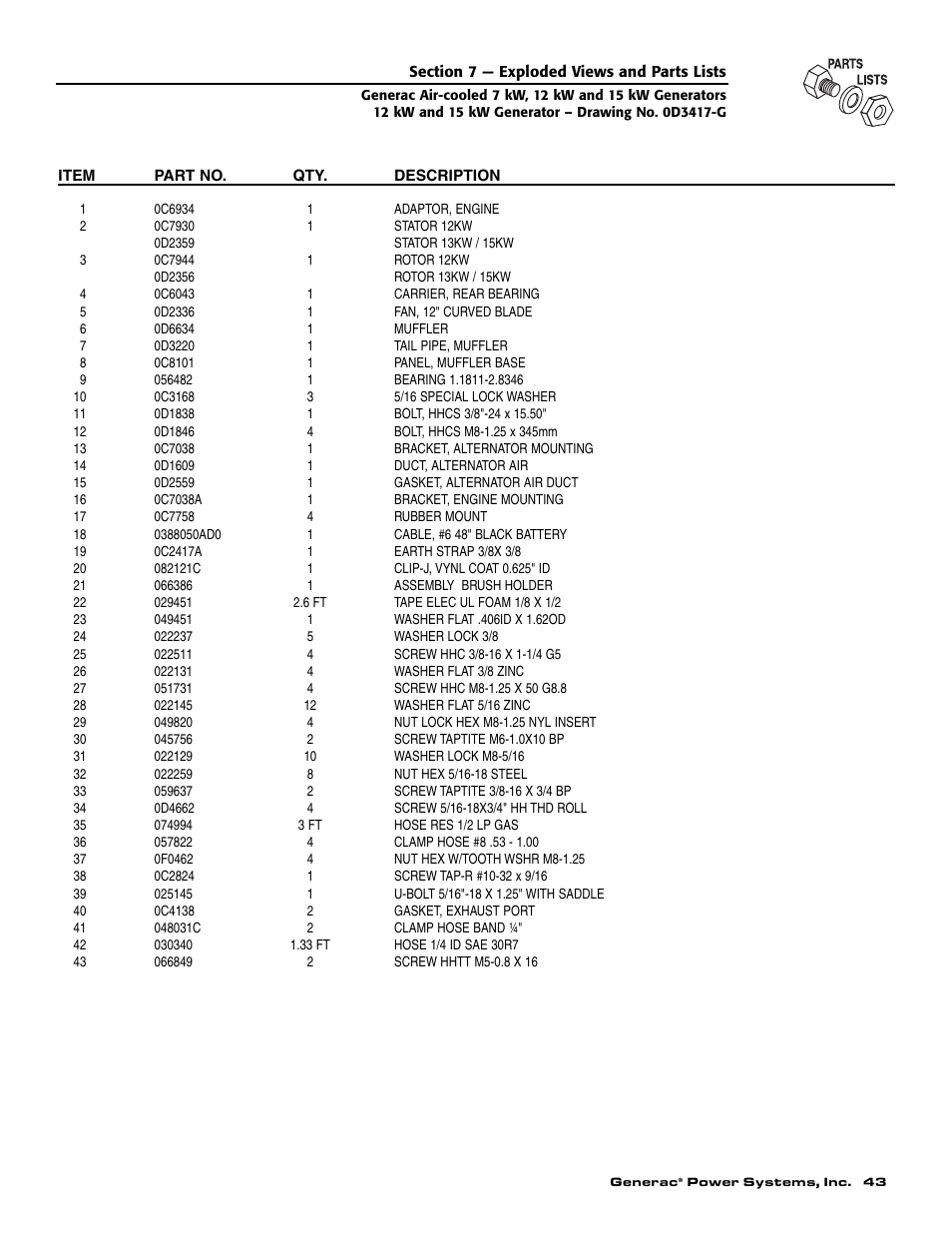 Generac 04673-2 User Manual | Page 45 / 56