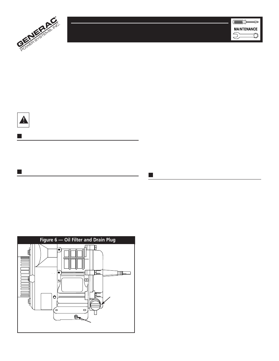 Maintenance, General maintenance recommendations, Checking the oil level | Changing the oil and oil filter, Servicing the air cleaner | Generac 190/220 User Manual | Page 8 / 24