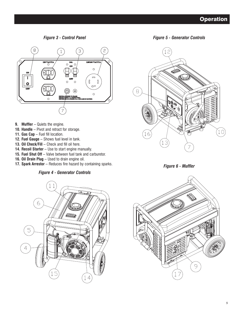 Operation | Generac GP 3250 Portable Generator 005982-0 User Manual | Page 7 / 20